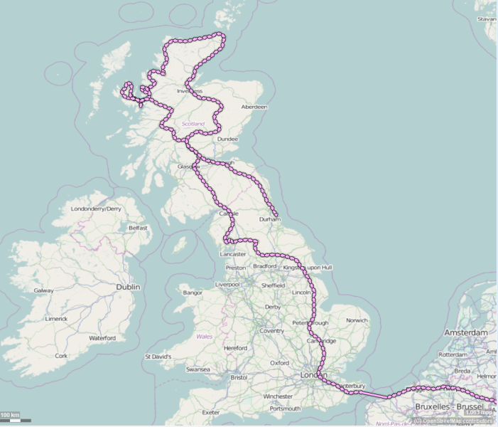 Strecke UK 2014